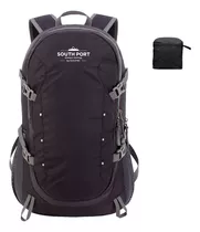 Mochila Deportiva 40l Gadnic Plegable Múltiples Bolsillos Color Negro