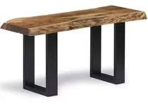 Alaterre Alpine Natural Live Edge Wood 36 In. Bench