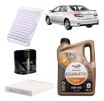 Kit Cambio De Aceite X3 Filtros + Aceite Toyota Corolla 1,8