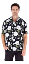 Camisa Hawaiana Hombre Manga Corta Floreada