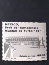  Timbre Postal México 1986 Campeonato Mundial Futbol 