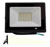 Reflectores Led 30w Exteriores Led Alto Brillo Luz Blanca Color De La Carcasa Negro