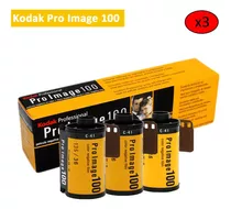3rolls Filme Negativo Colorido Kodak Proimage100 35mm 6 Expo