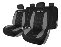 Set De Fundas Sparco 4 Asientos Mesh Negro-gris / Musicarro