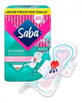 Toallas Femeninas Saba Invisible Buenos Días Delgadas 32 Pzs