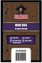 Kit 2 X Sleeve Mini Usa Bucaneiros 100 Un. 41 X 63 Mm Card