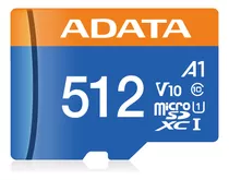 Tarjeta De Memoria Adata Ausdx512guicl10a1-r  Premier Con Adaptador Sd 512gb