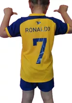Equipo Camiseta Y Short Ronaldo  Para Niños