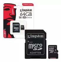 Memoria 64gb Micro Sd Hc 64 Kingston Clase 10 Importador