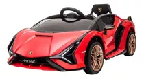 Carro Para Crianças Elétrico C Controle Lamborghini Sian 6v Cor Vermelho