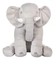 Almofada Elefante Pelúcia 45cm Travesseiro Bebê Antialérgico