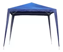 Tenda Praia Gazebo Desmontável 3x3 Barraca Jardim Quintal Cor Azul