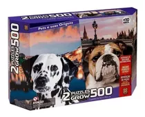 Quebra Cabeça Puzzle Grow Duplo Pets Suas Origens 500 Peças