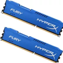 Kit 70 Memória Ram Gamer Fury Ddr3 Color Azul 8gb 1600mhz Pc