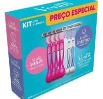 Gillette Venus Suave Kit 4 Unidades + Venus Íntima 2 Unidade