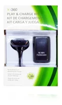Kit Control Xbox 360 Cargador Y Batería Carga Y Juega