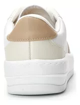 Zapatilla Blanca/beige Mujer Vizzano Color Blanco Diseño De La Tela Liso Talle 36 Ar