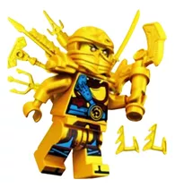 Nya Armas Douradas Ninja Go Ninjago Blocos De Montar Boneco