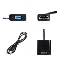 Cabo Conversor Hdmi Para Vga + Saida De Audio Lehmox