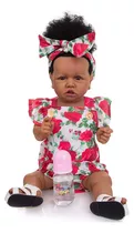 Bebé Reborn Afro Muñeca Realista Silicona Suave 60cm Singer