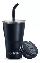Mug Vaso Termo Para Agua Café 400ml Buffer Acero Inox +tapas