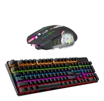 Pack Teclado Gamer Rgb Storm + Mouse Gamer Inalámbrico Levo
