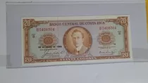 Billete 20b Costa Rica 1969 Muy Buen Estado.