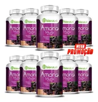 Kit 10x Amora Miura 500mg 120 Cápsulas (1200 Cápsulas) Sabor Sem Sabor