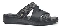 Sandalias Mujer Zuecos De Cuero Super Confort Liviano Velcro