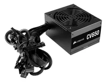 Fonte Atx - 650w - Corsair 80 Plus Bronze Cv650 - Preta - Cp