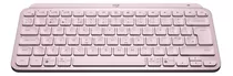 Teclado Bluetooth Logitech Master Series Mx Keys Mini Amv Color Del Teclado Rosa Idioma Español