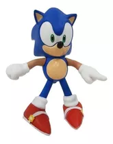 Boneco Sonic Super Size - 29cm - Pvc - Azul