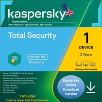 Kaspersky Total Security 2023-1 Dispositivos 2 Años.