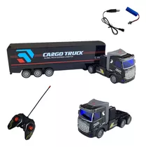 Caminhão Controle Remoto Recarregável Cargo Truck Toy Wheels