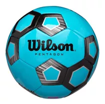 Balón Futbol Wilson Pentagon Tamaño 5 Azul // Bamo