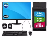 Pc Computador Intel Core I5 8gb Ssd 240gb Monitor Full Hd