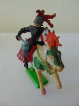  Boneco Antigo Cavalheiro Medieval + Cavalo - 1 - Britains 