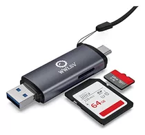 Adaptador Lector De Tarjetas De Memoria Usb C Micro Sd Usb2.