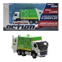 Caminhão Volvo Coleta Seletiva - Som E Luz California Action