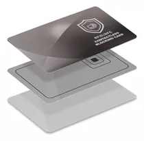 Protector Bloqueador De Robo De Tarjeta Rfid Credito Debito Color Plateado