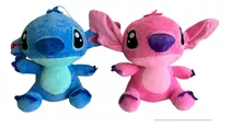 Combo X2 Peluches Stitch Y Ángel 35cm Lilo Y Stitch 