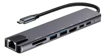 Adaptador Usb C Hub Macbook Air Pro Memoria 4k Hdmi 8 En 1