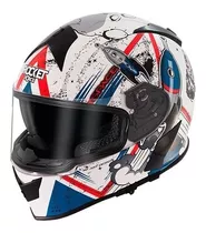 Casco Moto Rocket Force S23-space Blanco Certificado