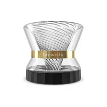 Tornado Duo Pour Over Coffee Dripper, Vidrio De Doble Pared,