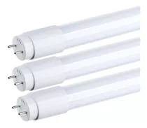 Pack 10 Tubo Led 18w Vidrio Luz Fría 120 Cms 