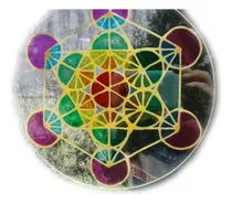 Mandala Cubo Metatron Y 1 Colgante 7 Chakras