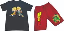 Conjunto Deportivo Goku Dragon Ball Z  Pantaloneta+camiseta