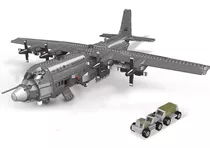 Avião Militar Quadrimotor C-130 Hercules  - Blocos De Montar