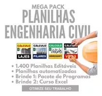 Planilhas Engenharia Civil + Programas + Orçamento De Obras 