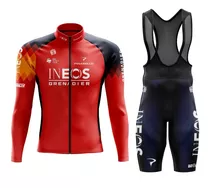 Uniforme Ciclismo Ruta Equipos 2023 Manga Larga Pantaloneta